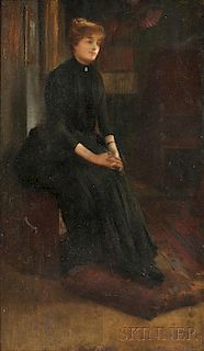 Attributed to William A. Coffin (American, 1855-1925)      Quiet Contemplation