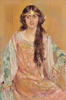 Robert Lewis Reid (American, 1862-1929)      Portrait of Margaret Singer