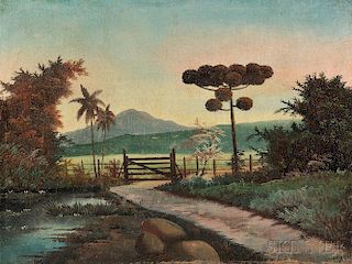 American/South American School, 20th Century      Tropical Landscape