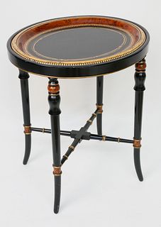 Contemporary Decorated Tray on Stand