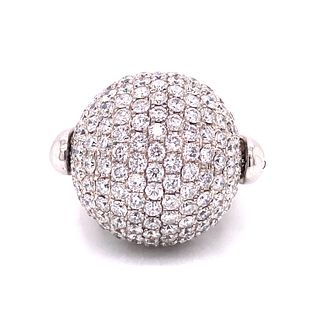 18K Pabe Diamond Ball Ring