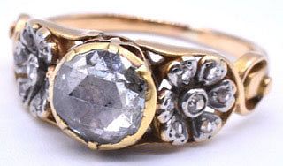 Antique Gold Rose Cut Diamond Ring - Courtesy The Spare Room