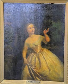 Attributed to Andrew Robertson, Maud, oil on panel, unsigned, ht. 16 1/2", wd. 12 1/2"