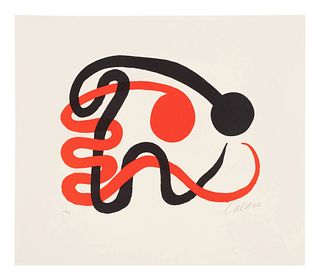 Alexander Calder
(American, 1898-1976)
Deux Serpents noir et rouge