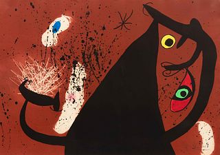 Joan Miro
(Spanish, 1893-1983)
Frappeuse de Silex, 1973