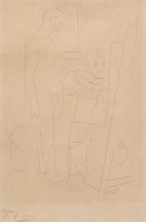 Pablo Picasso
(Spanish, 1881-1973)
Le modele nu, 1927