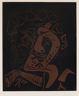 Pablo Picasso
(Spanish, 1881-1973)
Tete d'Histrion, 1965