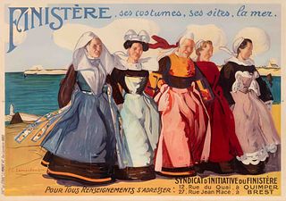 Jean-Julien Lemordant
(France, 1882 - 1968)
Finistere, ses costumes, ses sites, la mer, 1920