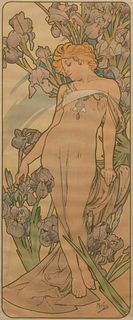 Alphonse Mucha
(Czech, 1860-1939)
L'Iris (from Les Fleurs), 1898