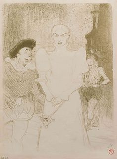 Henri de  Toulouse-Lautrec
(French, 1864 - 1901)
A l'Opera: Madame Caron dans Faust (L'Escarmouche edition), 1893