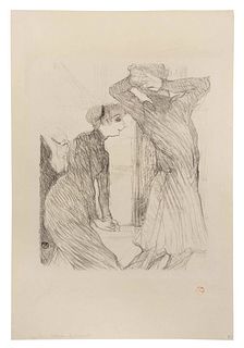Henri de Toulouse-Lautrec
(French, 1864 - 1901)
Lugne-Poe et Berthe Bady, dans 'Au-dessus des Forces Humaines', 1894