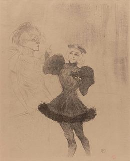 Henri de  Toulouse-Lautrec
(French, 1864-1901)
Lender et Lavalliere, 1895