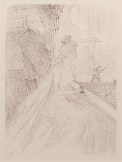 Henri de Toulouse-Lautrec
(French, 1864 - 1901)
La loge, 'Faust', 1896