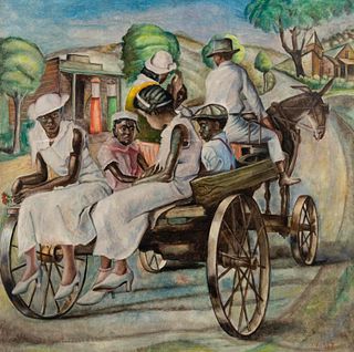 Joseph Vorst
(American, 1897-1947)
Family on Horse Drawn Cart
