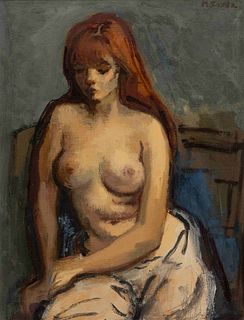 Moses Soyer
(American, 1899-1974)
Seated Nude