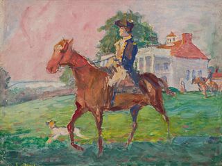 Stanley Massey Arthurs
(American, 1877-1950)
George Washington on Horseback at Mt. Vernon