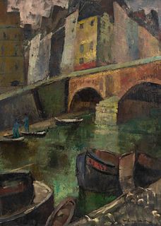 Willy Eisenschitz
(Austrian, 1889-1974)
Le Pont Marie a Paris, 1957