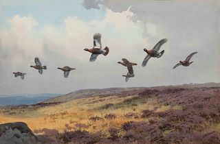 John Cyril Harrison
(British, 1898-1985)
Pheasants in Flight