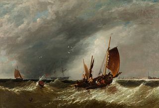James Meadows Sr.
(British, 1798-1864)
Stormy Seas, 1857