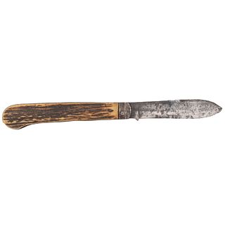 Rare Confederate Pocket Knife Stamped I.C.W. - J. Copley