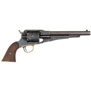 Martial-Marked Remington Model 1858 Conversion Revolver Made Without Loading Gate