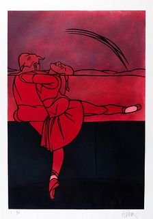 Valerio Adami (Bologna 1935)  - Dance step