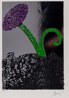 Enrico Baj (Milano 1924-Vergiate 2003)  - The flowers n ° 2 and n ° 5, 1971