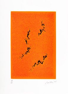 Luigi Boille (Pordenone 1926-Roma 2015)  - Orange composition, 2005