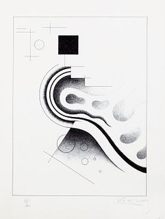 Felix Del Marle (Pont-sur-Sambre in France 1889-Becon les Bruyeres 1952)  - Art Abstrait, 1946