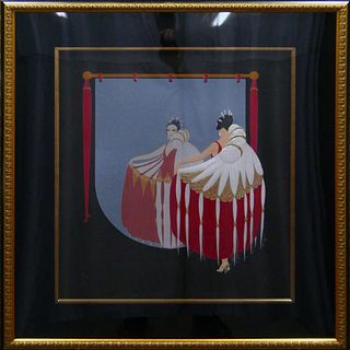 ERTE SERIGRAPH "THE MIRROR" LIMITED EDITION SIGNED
