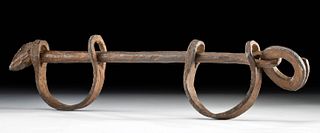 Early 19th C. Spanish Colonial Iron Mining Shackles
