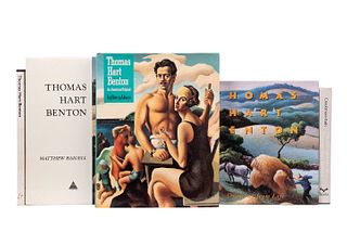 Libros sobre Thomas Hart Benton. Baigell, Matthew/ Adams, Henry/ Fath, Creekmore/ Chiappini, Rudy... Piezas: 5.