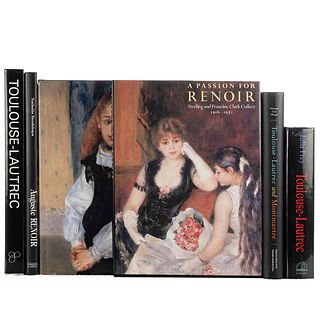 Bailey, Colin / Brodskaya, Natalia / Kern, Steven / Targat, Francois le... Libros sobre Auguste Renoir y Toulouse-Lautrec. Piezas: 6.