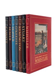 Easton Press Library of American Art. Hobbs, Robert/ Walker, John... Edward Hopper/ James Abbott McNeill Whistler... Piezas: 7.