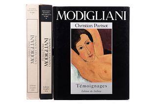 Parisot, Christian. Modigliani Témoignages Recueillis par Christian Parisot / Modigliani. Catalogue Raisonné. Piezas: 3.