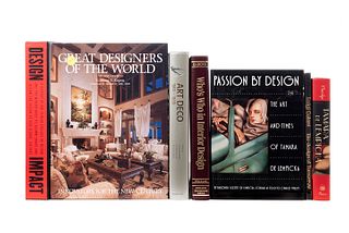 Libros sobre Diseño. Tamara de Lempicka. A Life of Deco and Decadence / Bio - Design of Tomorrow / Design Impact... Piezas: 7.