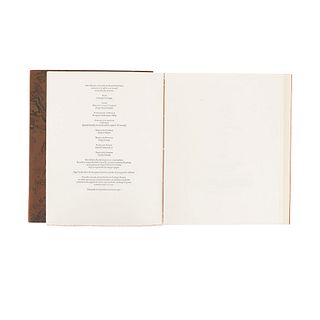 Pontiggia, Giuseppe- Sesma, Raymundo. Antidetti. Milán, 1992. Edición de 110 ejemplares, firmado por Pontiggia y Sesma, númerado 3/PA.