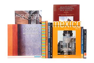 Arquitectura Moderna. México: Nueva Arquitectura 2/Jóvenes Arquitectos Mexicanos/A Fin de Siglo. Cien Años de Arquitectura... Piezas:10