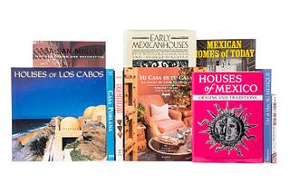 Martínez, Mauricio/ Garrison, Richard/ Cook Shipway, Verna. Houses of Los Cabos/ Early Mexican Houses/ Mexican Homes Today... Pzs: 10.