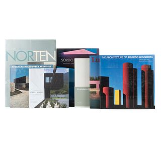 Libros sobre Arquitectos Mexicanos. Luis Barragán / Sordo Madaleno / Taller de Enrique Norten / Francisco Serrano... Piezas: 7.
