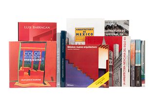 Libros sobre Arquitectura del Siglo XX. Detalles en la Arquitectura Mexicana / Arquitectura Vernácula en México... Pzs: 11