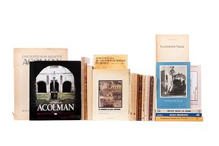 Libros sobre Arquitectura Virreinal. Varios formatos. Algunos títulos: Arquitectura en el Desierto: Misiones Jesuitas... Pz: 25.