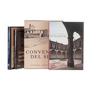 Libros sobre Conventos Mexicanos del Siglo XVI. Pereznieto Castro, Fernando/ Amerlinck de Corsi, María/ León-Portilla, Miguel... Pzs: 5