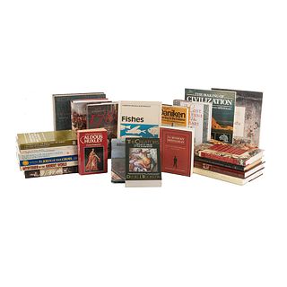 Caja de Libros sobre Arqueología. Algunos títulos:Sacred Places of a Lifetime;Mysteries of the Ancient World;The Mayan Oracle...Pzs: 30