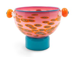Pinkwater Glass (American, born 1952) Glass Footed Bowl