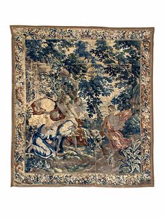 A Beauvais Silk and Wool Tapestry Depicting The Story of Telemachus
10 feet 4 inches x 9 feet 3 inches.