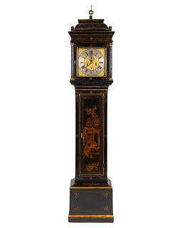 A William & Mary Style Japanned Longcase Clock
Height 90 inches.