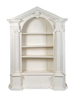 A Neoclassical Style White-Painted Architectural Cabinet
Height 85 x width 66 x depth 20 1/2 inches