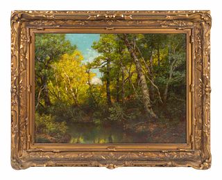 Richard T. Dooner
(American, 1878-1954)
Wooded Landscape with Quiet Stream