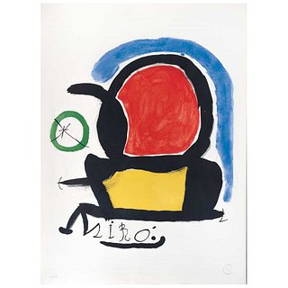 JOAN MIRÓ, Exhibition Poster Sala Gaspar, 1970, Signed with monogram, Lithography 190 / 200, 29.9 x 21.6" (76 x 55 cm)
